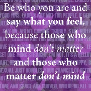 Be who you are Dr Seuss