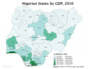 Nigerian States by GDP