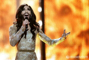 Conchita Wurst performs at Eurovision 2014