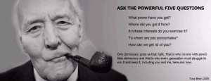 Tony Benn power democracy quote 2005