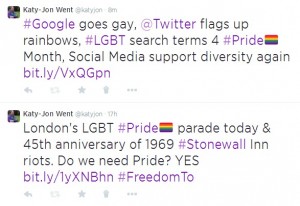 #Pride hashtag on Twitter 2014