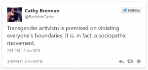 Cathy Brennan Twitter 3 Jan 15