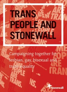 Trans People and Stonewall report