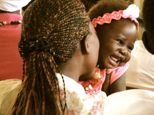 African mother and baby girl