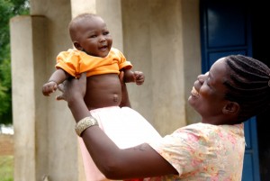 African mother and baby girl