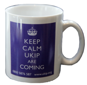 UKIP Political Party mug 'Keep Calm UKIP are coming'