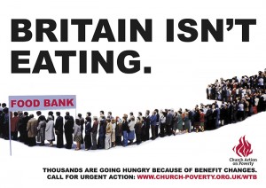 Britain isn't eating poster Church Action on Poverty 2013