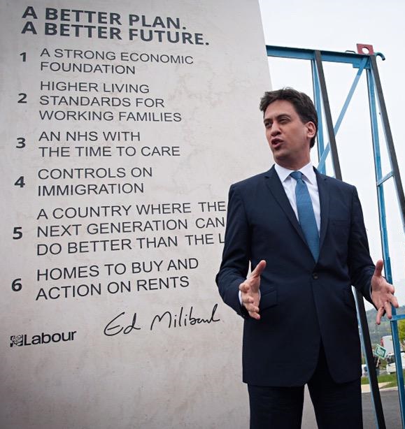 Ed Miliband Pledge Promises Stone EdStone