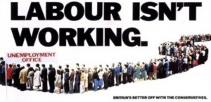 Labour isn't working Conservative's Saatchi poster 1978/79