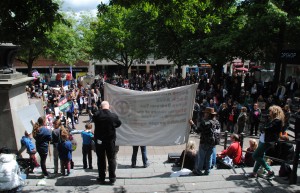 Norfolk Peoples Assembly Anti Austerity Demo, Norwich Haymarket 30 May 2015 