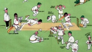 A Silly Guide to Cricket Field Placings on an Australian Tea Towel