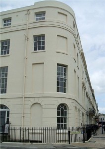 Window Tax blocked up windows, Portland Street, Southampton, photo by Gary Burt