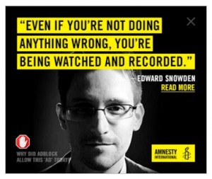 Being Watched Quote, Edward Snowden, Amnesty