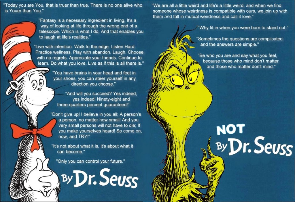  Dr Seuss Quotes and misquotes