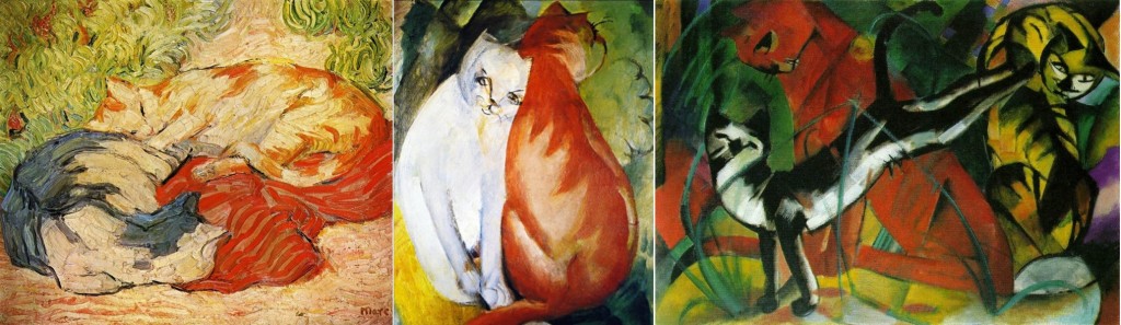  Increasingly abstract cats in the art of Franz Marc, 1909-1913