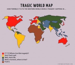 Tragedy World Map - Mapamundi Tragico, Eduardo Salles