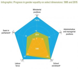 UNDP Infographic Progress in gender equality