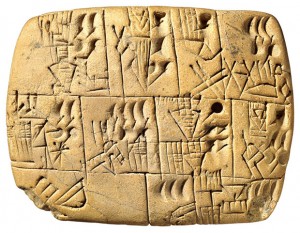 Uruk Cuneiform Clay Tablet, 3000 BC, Beer Allocation