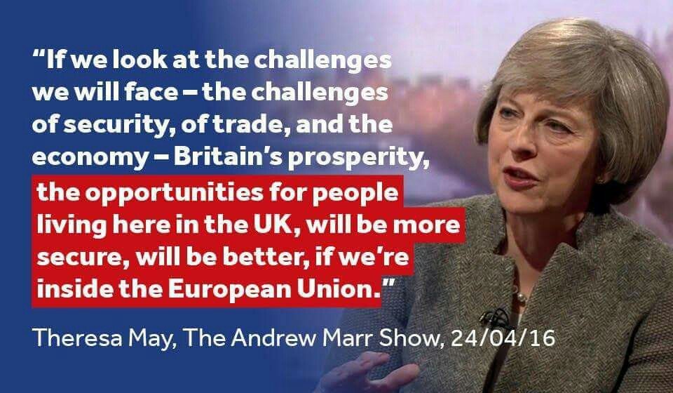 Theresa May - "Better off in the European Union"? Theresa May - "Better off in the European Union"
