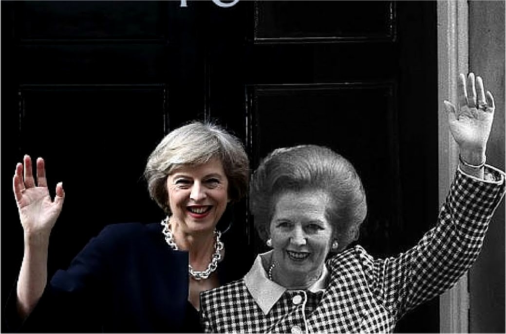Theresa May Margaret Thatcher Number 10 Composite