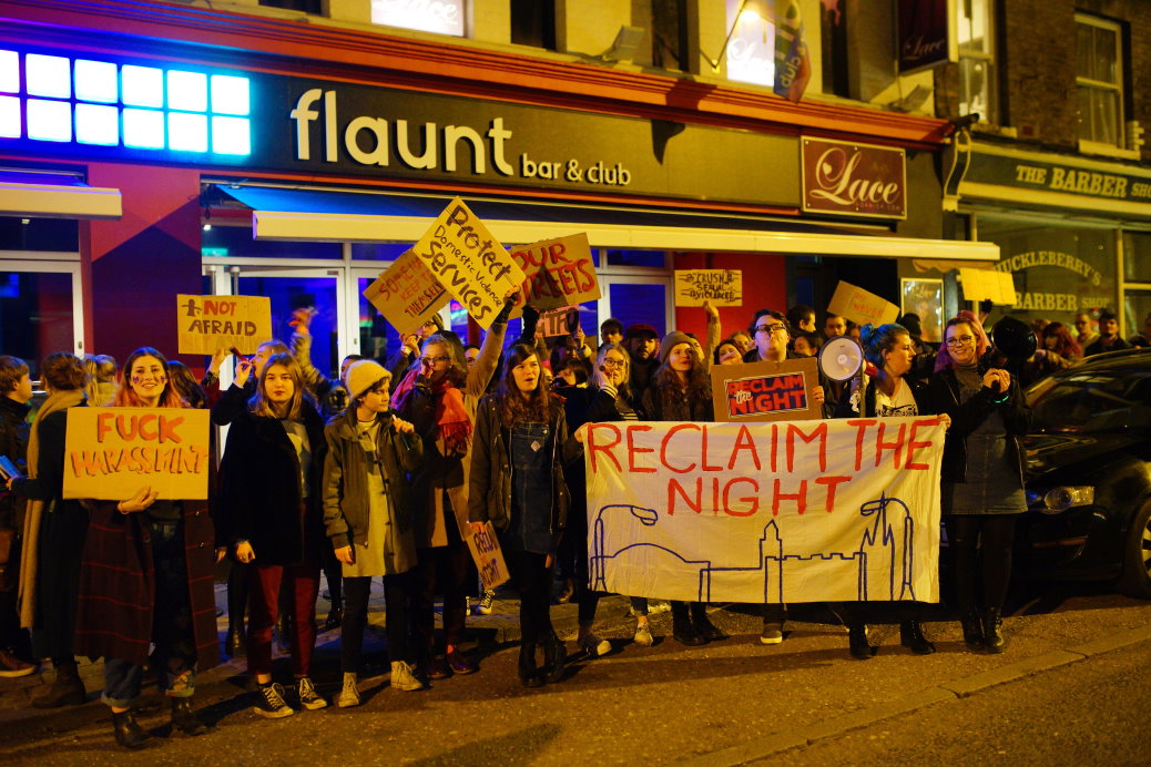 Norwich Reclaim the Night outside Flaunt