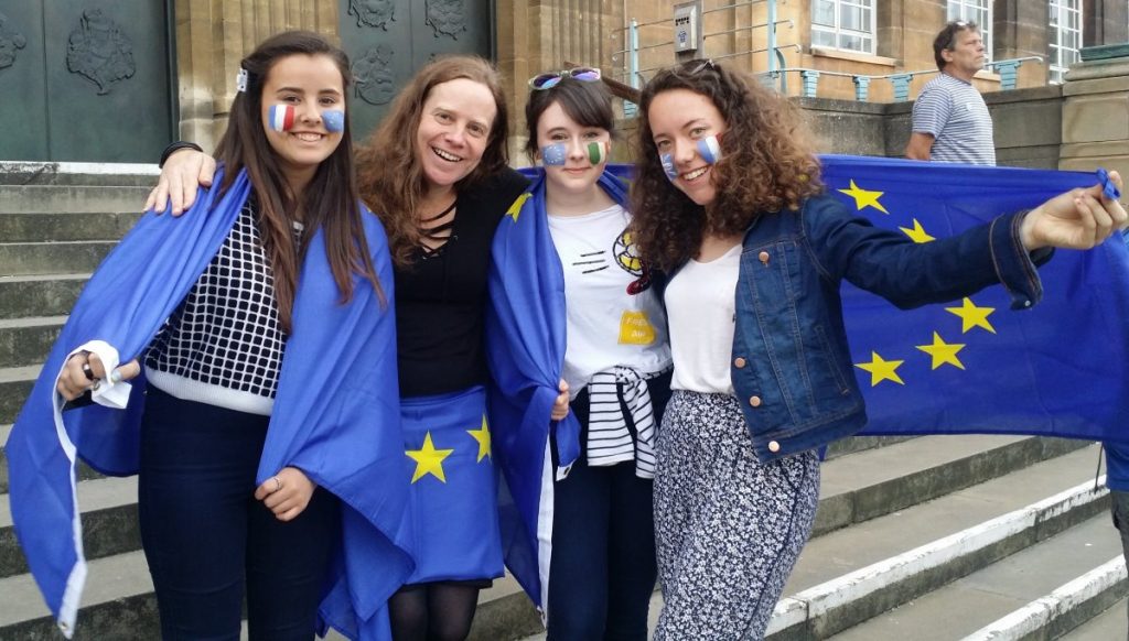 Europeans at the Norwich Stays Rally, 7 July 2016