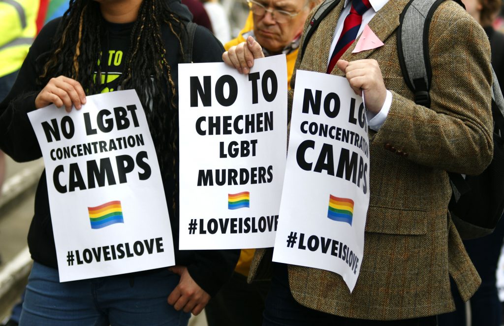 LGBT Concentration Camps Chechnya protest