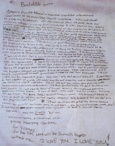 Kurt Cobain suicide note