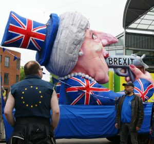 Brexit Suicide Float in Norwich photo by Katy Jon Went