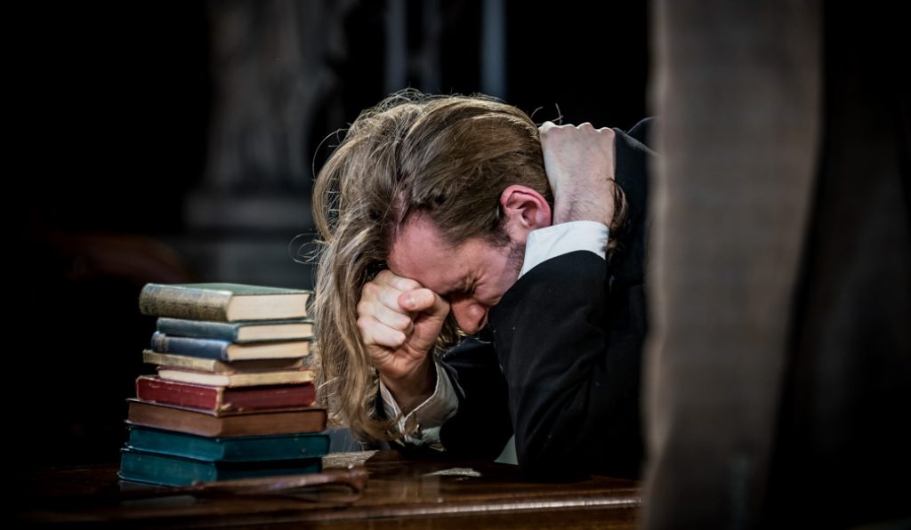 Adam Edwards as Stanislas - Hostry Festival 2017, THE EAGLE HAS TWO HEADS by Jean Cocteau. Photo © Simon Finlay Photography