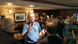 Wetherspoon boss Tim Martin Brexit tour, The Bell Hotel, Norwich