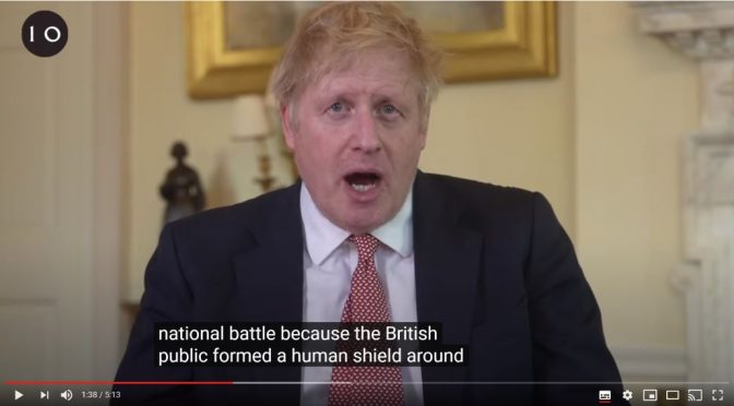 NHS Human Shield, Boris Johnson
