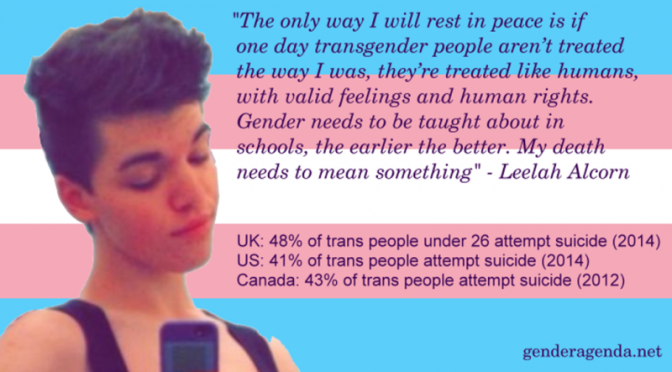 US trans teen Leelah Alcorn takes own life in suicide over society & parental non-acceptance