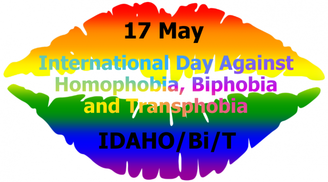 Rainbow mouth kiss IDAHOBiT Day 17 May