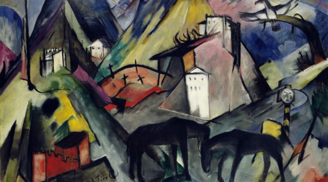 Franz Marc, German artist, painter of not just cats & abstract blue horses