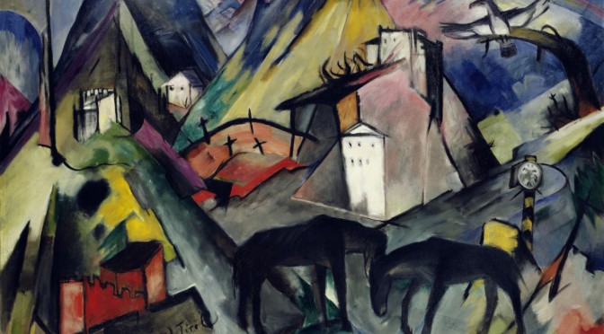 Das arme Land Tirol, The Unfortunate Land of Tyrol, Franz Marc, 1913