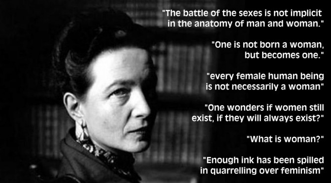 Simone de Beauvoir quotes on woman and feminism