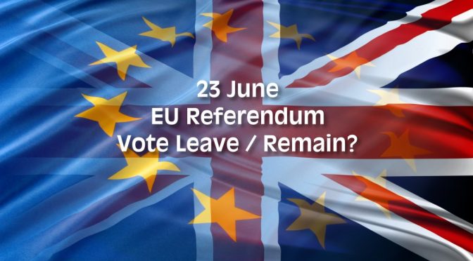 UK EU Referendum Vote Leave or Remain