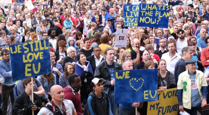 Norwich Stays pro-EU anti-Brexit rally, 7 July