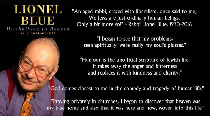 Britain’s first openly gay Rabbi Lionel Blue hitchhikes to heaven