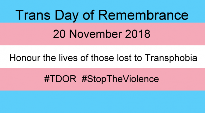 Trans Day of Remembrance 2018