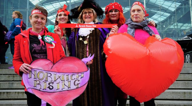 One Billion Rising to end Violence against Women and Girls, Norwich, UK